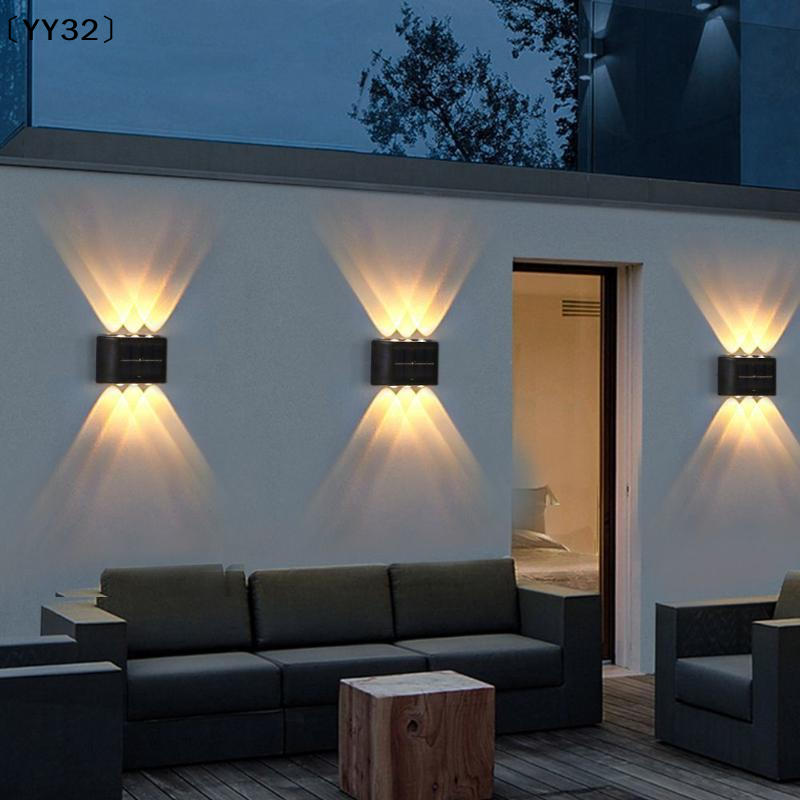 Outdoor Lighting Up And Down - 4-10 LED Solar Lamp Outdoor Waterproof
