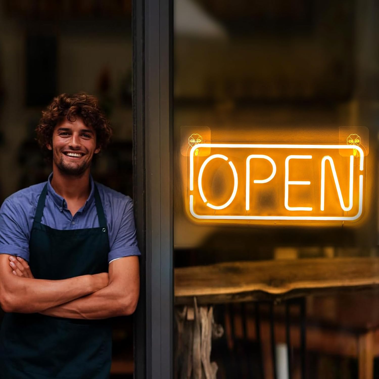 Outdoor Lighting For Store - Open Neon Sign USB Powered Business