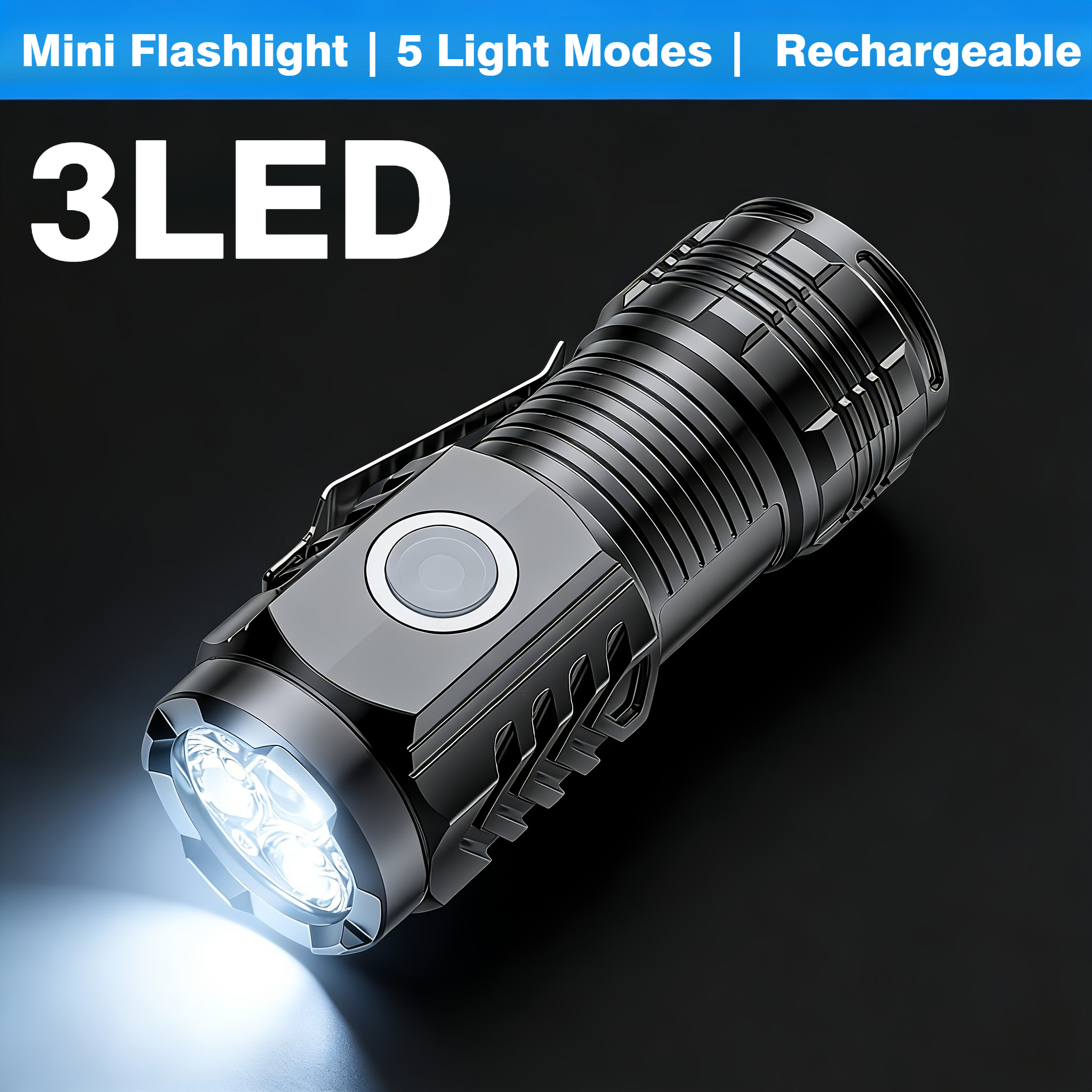 Outdoor Lighting Brands - Portable Mini 3 LED Handheld Flashlight