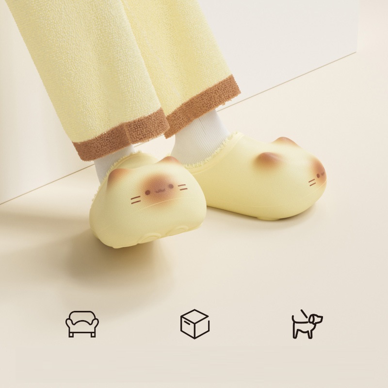 Outdoor Lighting Unique - New Warm Plush Cat Slippers for