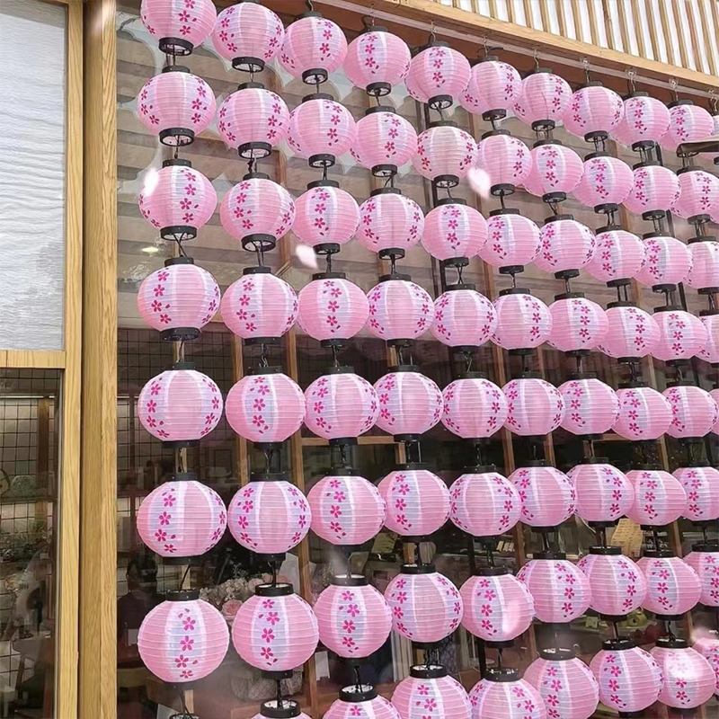 Lighting Wedding Outdoor - Waterproof Cherry Blossom Lantern Pink Japanese