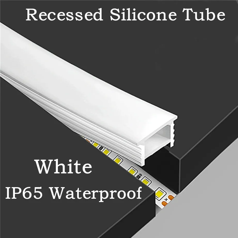 Outdoor Lighting Youtube - Recessed White Silicone Tube LED Neon