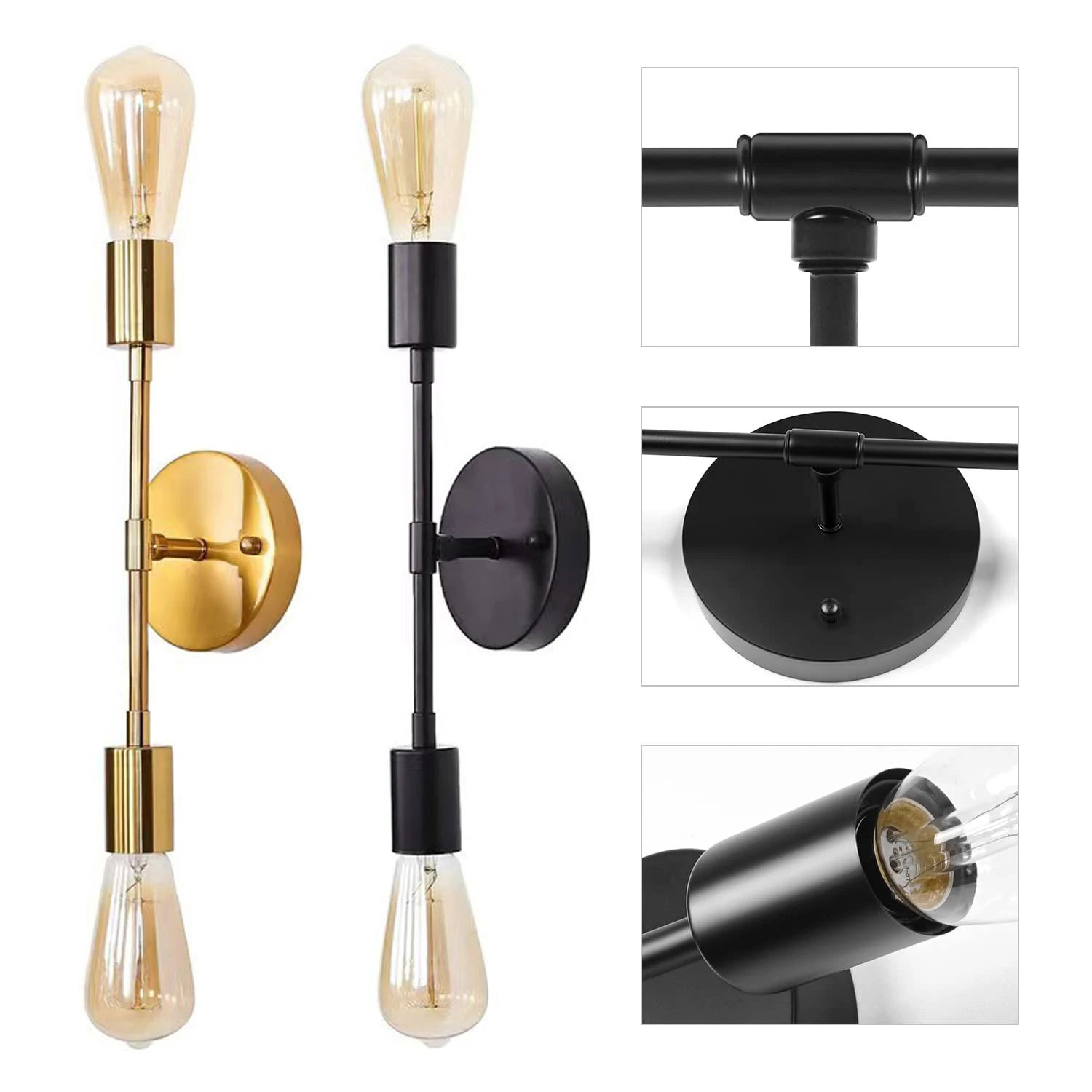 Outdoor Lighting Up And Down - 2 Heads Wall Lamps Decor Modern