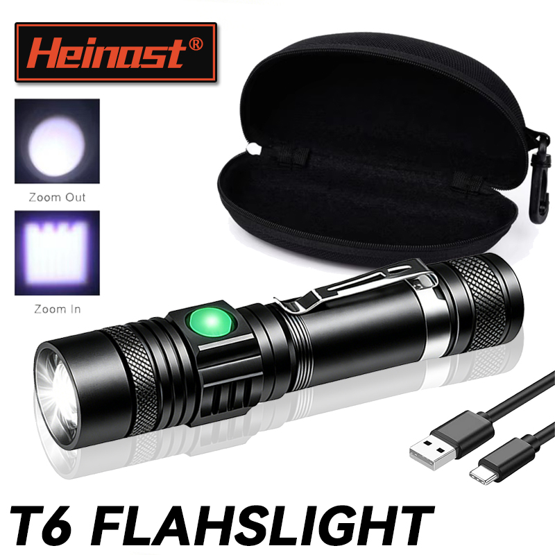 Outdoor Lighting Lowes - T6 LED Rechargeable Flashlight,18650 Zoomable Torch,