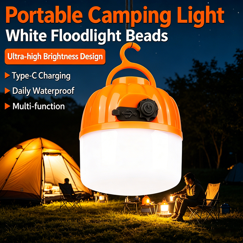 Outdoor Lighting Led Strip - Mini Portable LED Pumpkin Bulb 6500K