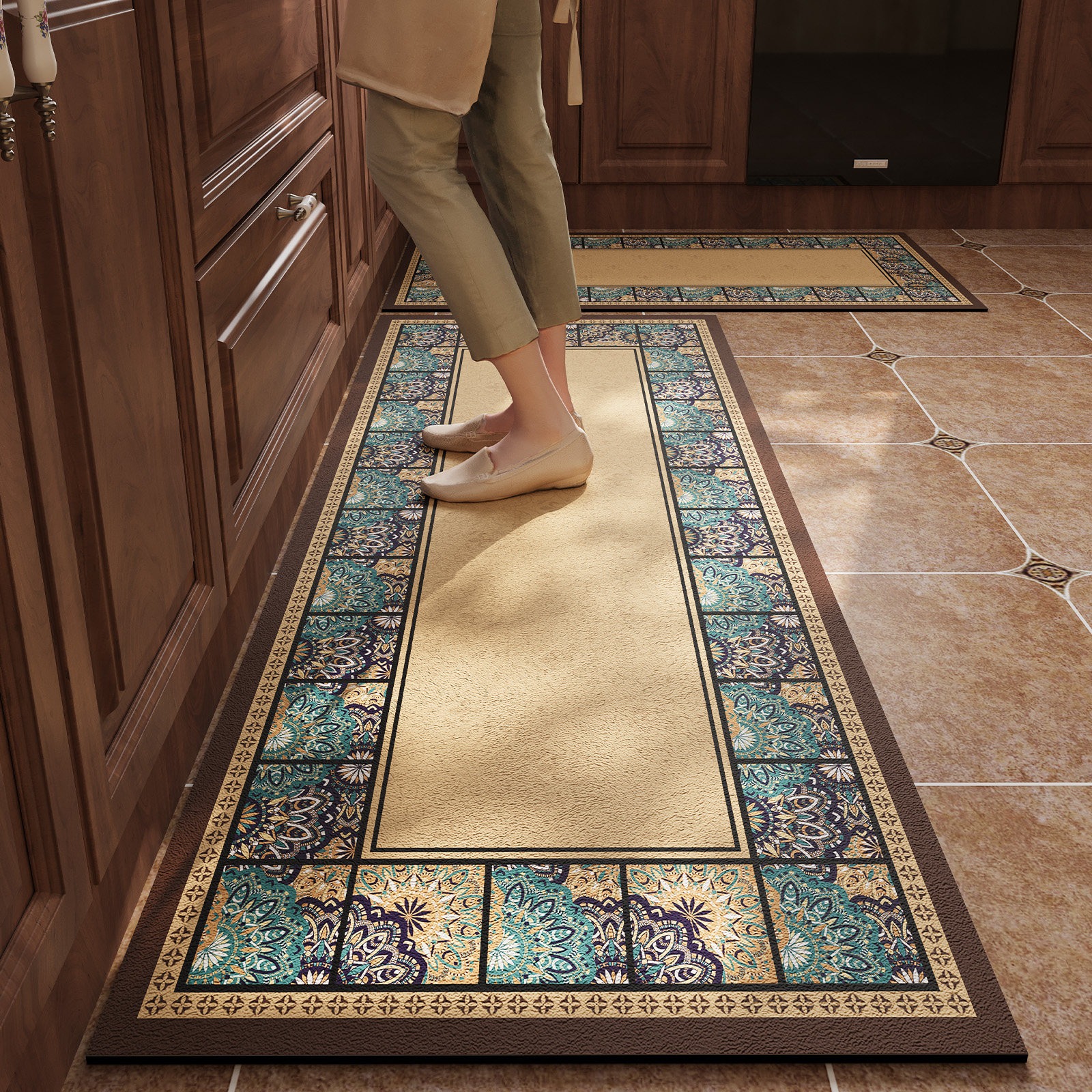 Outdoor Lighting Online - Retro American Light Luxury Kitchen Floor