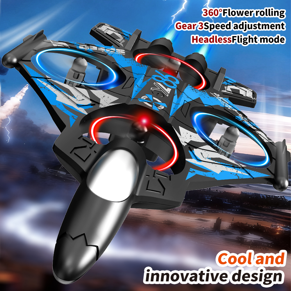 Outdoor Lighting Remote Control - Fighter Jet Drone With Screen Remote
