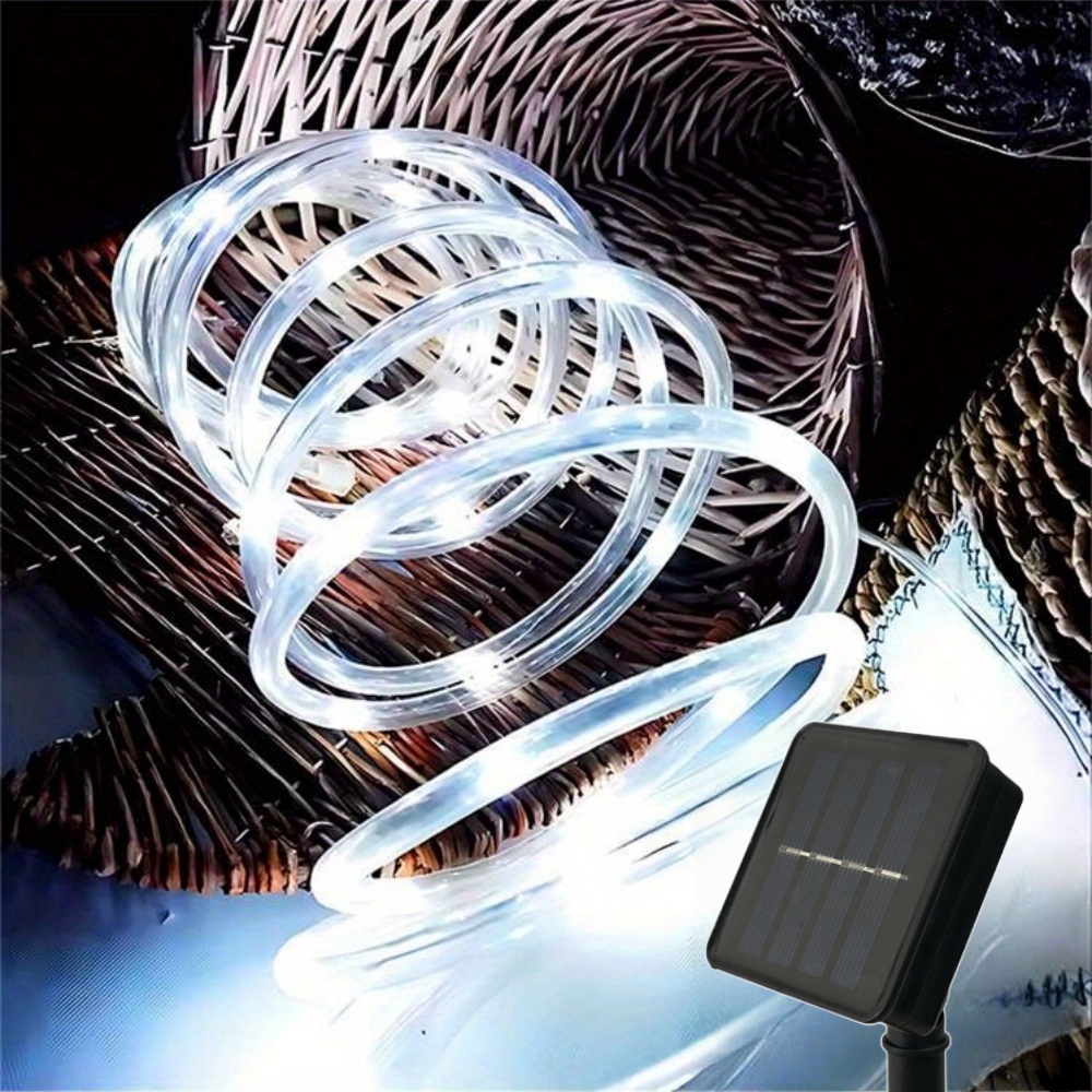 Outdoor Lighting Led Strip - LED Solar Strip Rope Tube Fairy