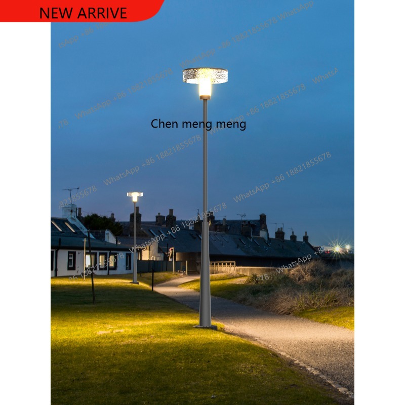 Outdoor Lighting Pole - Outdoor Modern Simple Garden Solar High