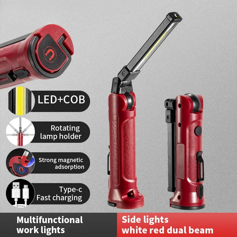 Outdoor Lighting Lowes - COB LED Work Light Rechargeable Folding