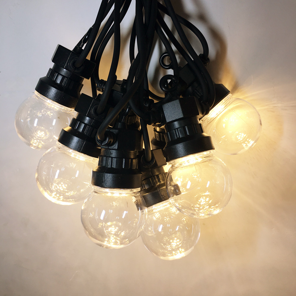 Lighting Wedding Outdoor - Outdoor Globe LED Clear Ball String