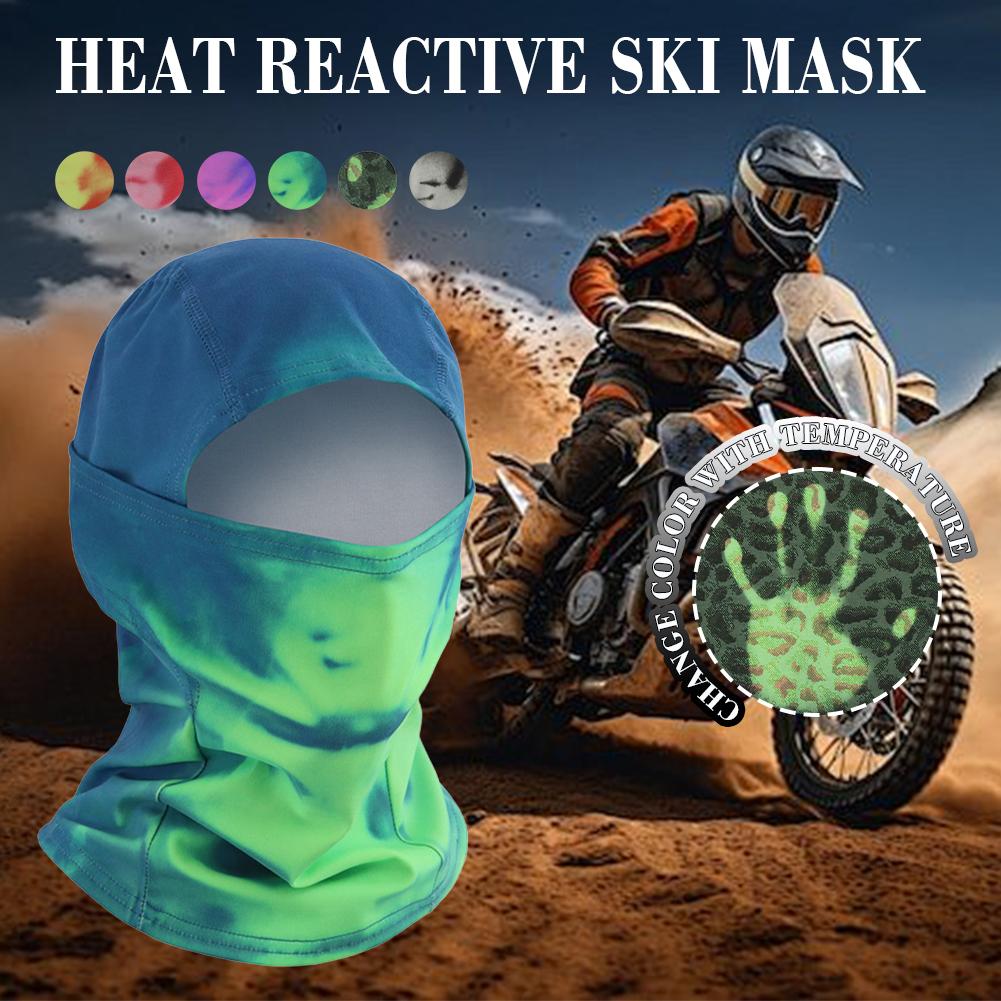 Color Changing Outdoor - Heat-Sensitive Color Changing Face Mask Cycling