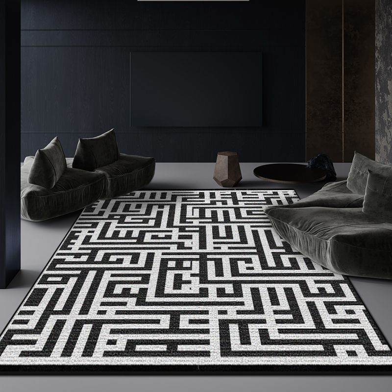 Outdoor Lighting Garage - Light Luxury Living Room Carpet Black