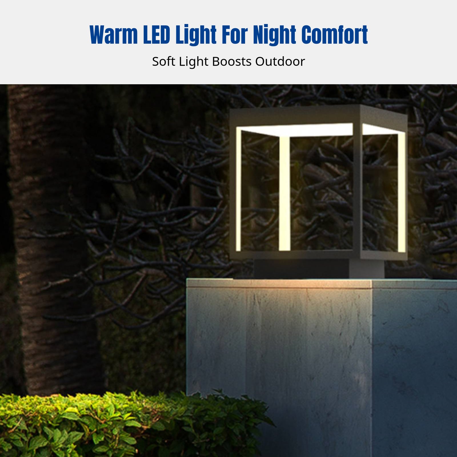 Wall Lighting Outdoor - Modern Minimalist LED Pillar Light, Waterproof
