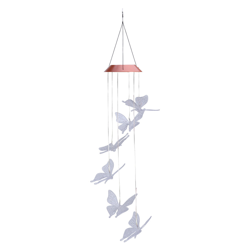 Color Changing Outdoor - Solar Wind Chime Light Transparent Color
