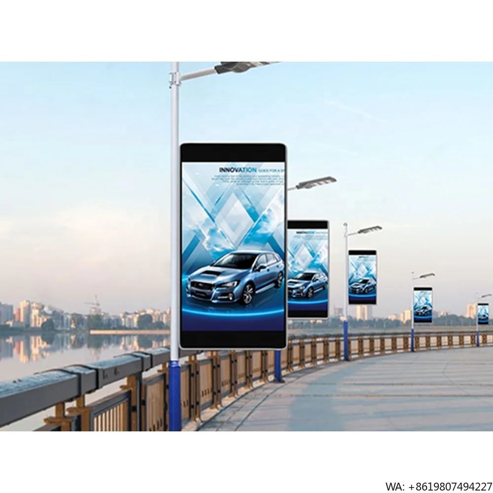 Outdoor Lighting Pole - Light Weight Street Lamp Pole Mounted