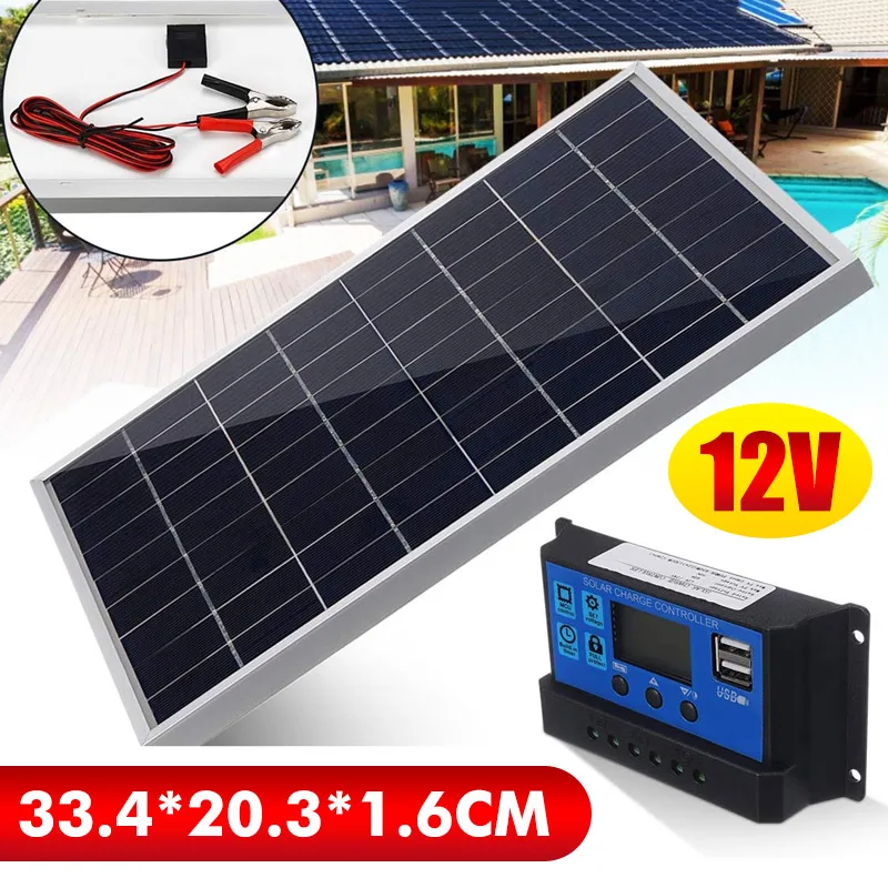 Outdoor Lighting Remote Control - 50W Solar Panel Kit Mono Crystalline