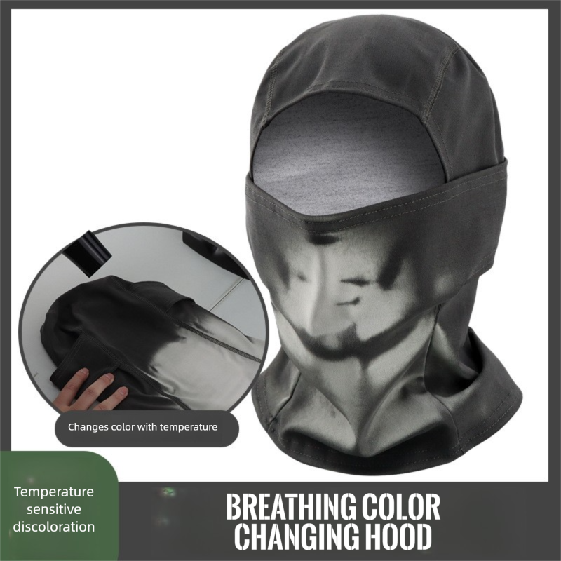 Color Changing Outdoor - Thermosensitive color-changing headgear for outdoor cycling,