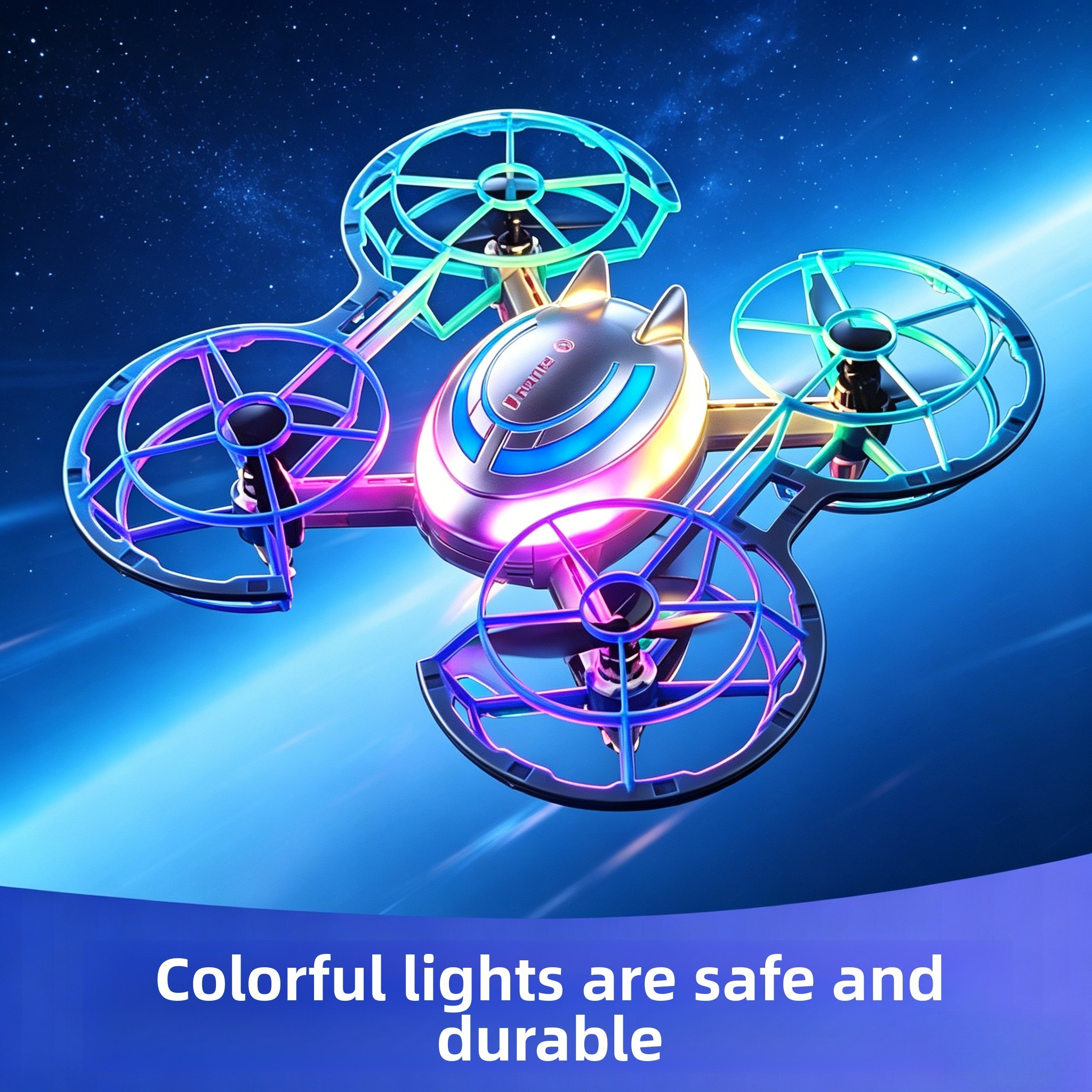 Outdoor Lighting Remote Control - Mini RC Drone with LED Lights,