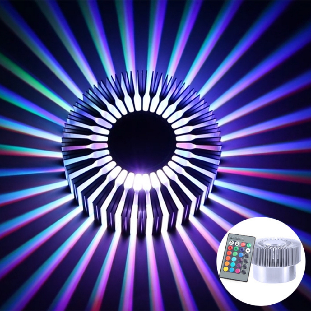 Outdoor Lighting Up And Down - 3W Sunflower Wall Lamp AC85-220V Creative