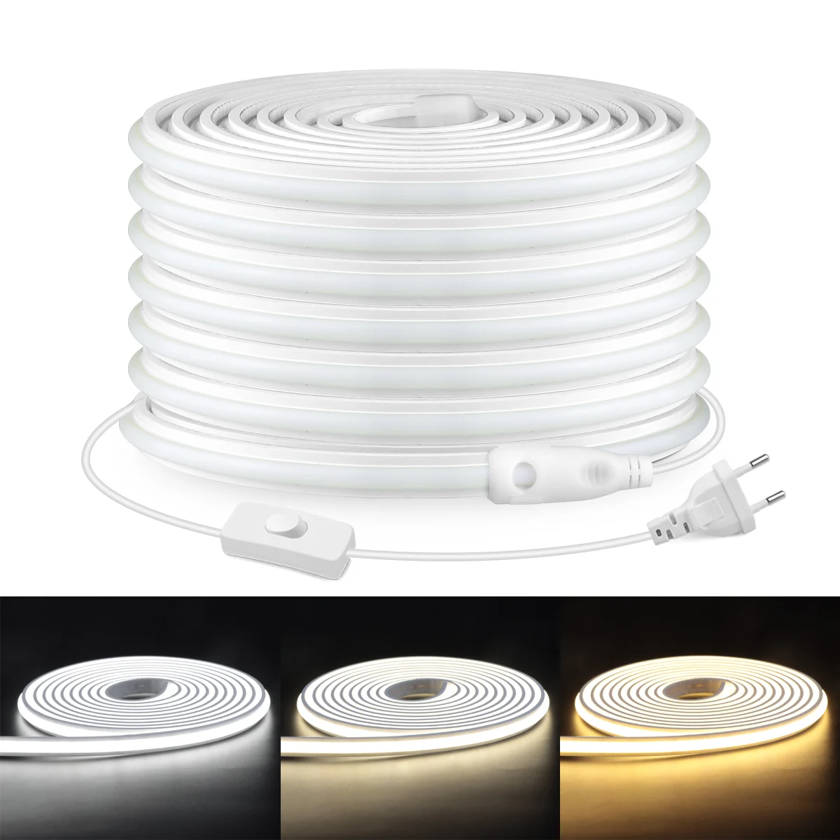 Outdoor Lighting Led Strip - 220V Real Silicone Tube Light COB