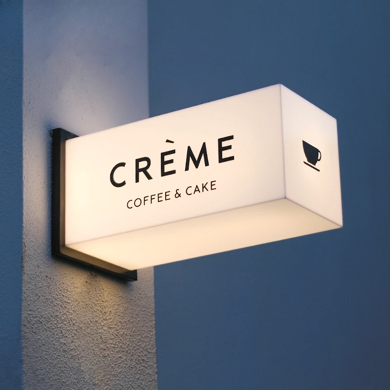 Outdoor Lighting For Store - Acrylic light box billboard signboard custom