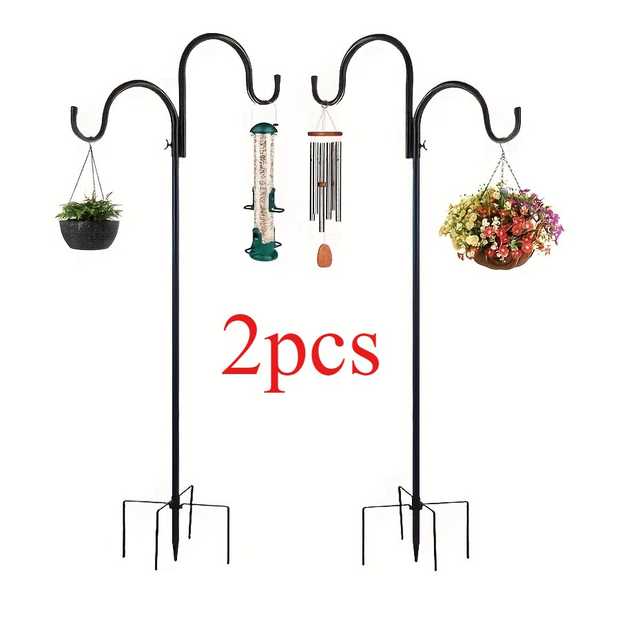Outdoor Lighting Pole - Set of 2 Heavy-Duty Garden Shepherd's