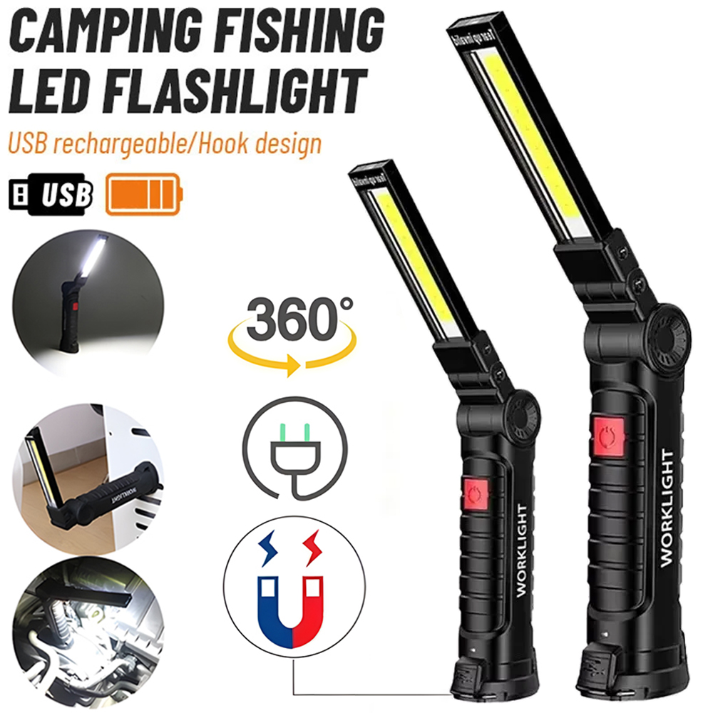 Outdoor Lighting Lowes - LED COB Flashlight USB Rechargeable Torch