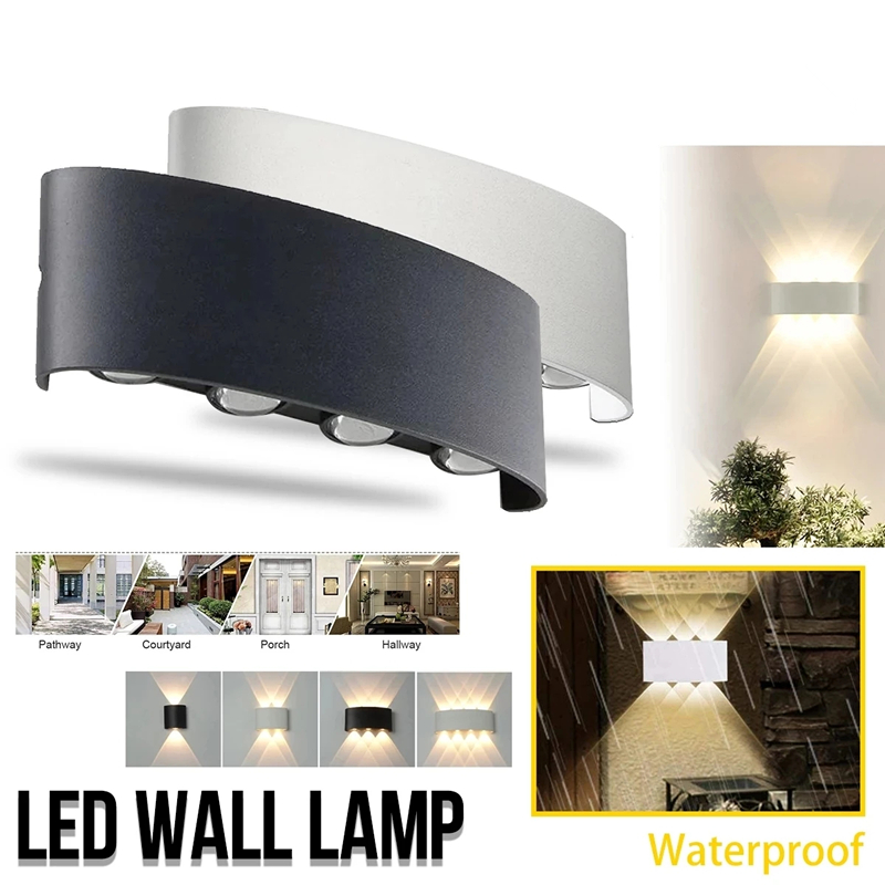 Outdoor Lighting Up And Down - Modern Led Wall Lamp Outdoor Stair