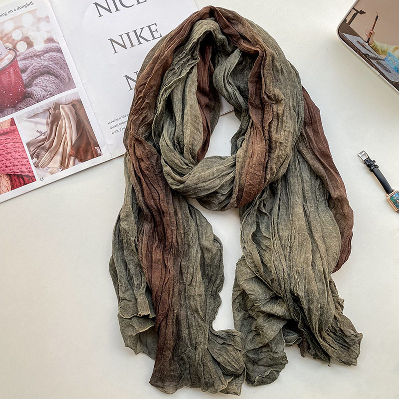 Color Changing Outdoor - VREOVOR Retro Ethnic Style Scarf Women