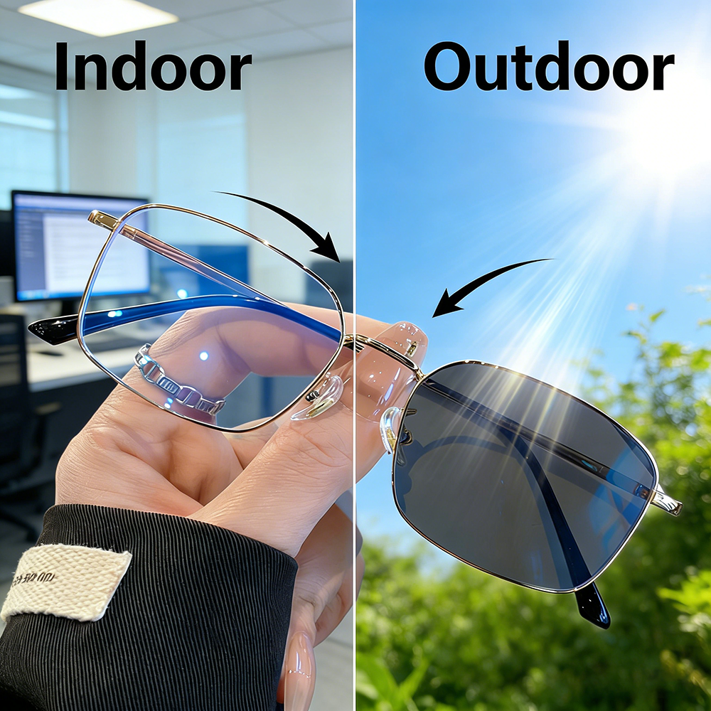 Color Changing Outdoor - Sunlight Intelligent Color Changing Glasses Retro