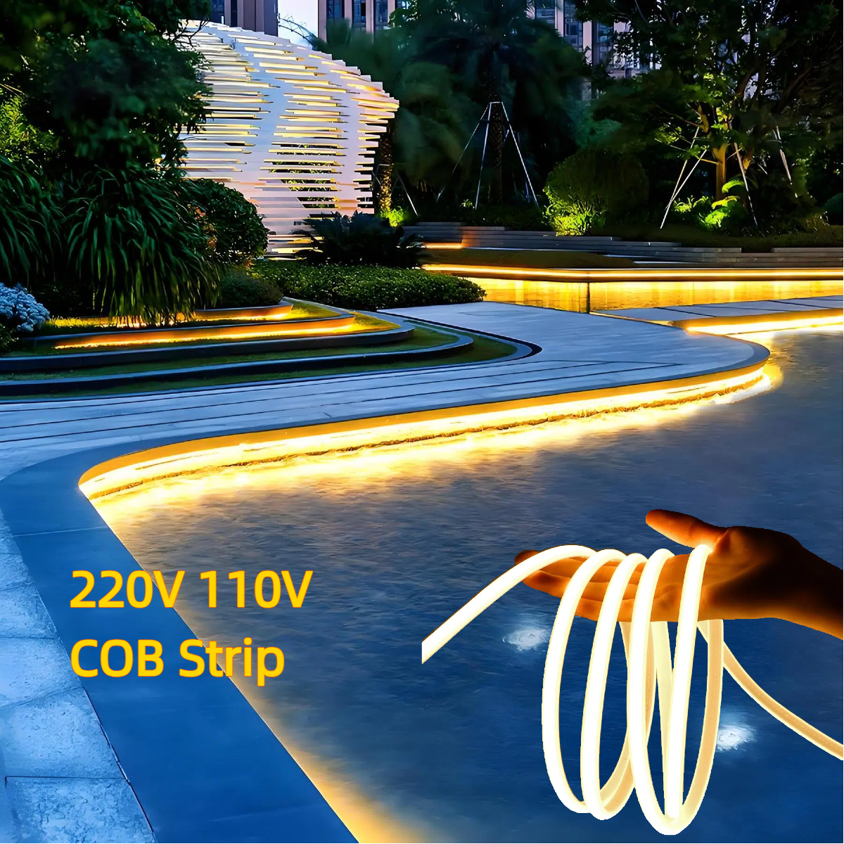 Outdoor Lighting Youtube - 35M 30M COB Neon Strip Light