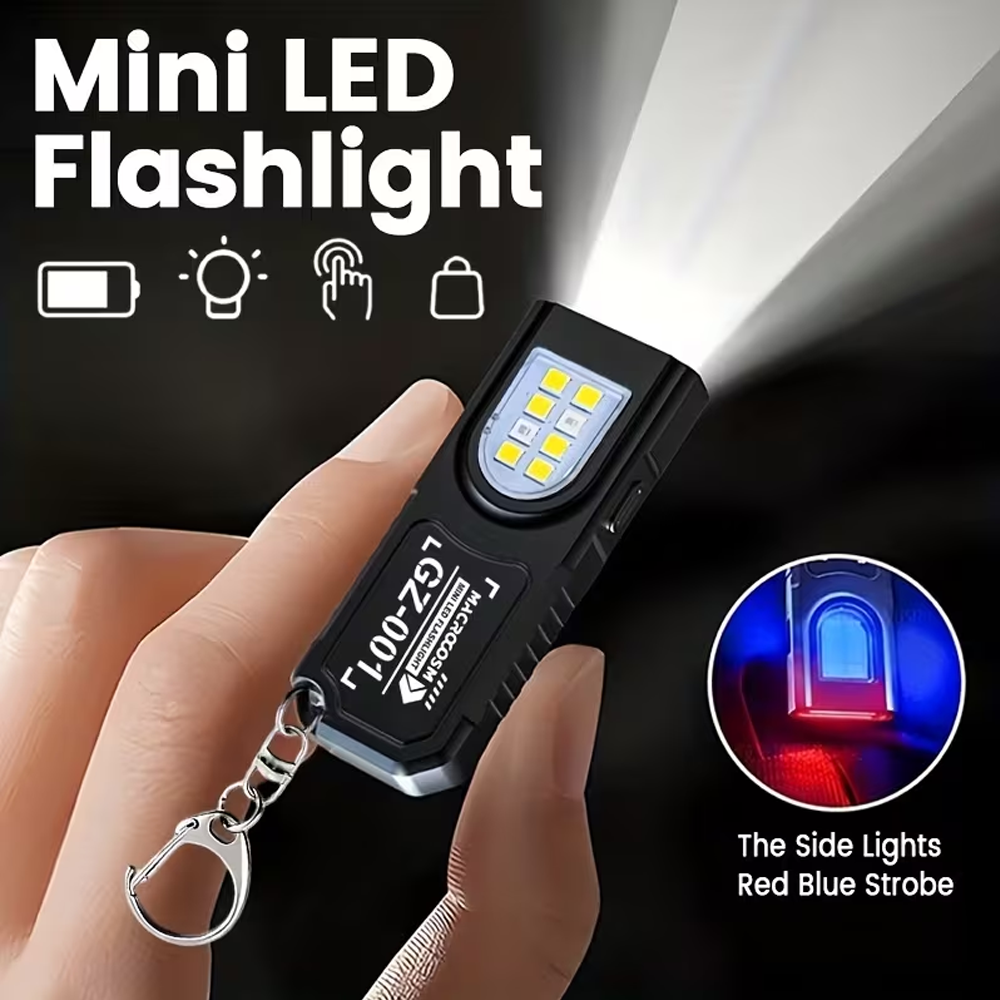 Outdoor Lighting Lowes - Mini COB LED Keychain Flashlight USB