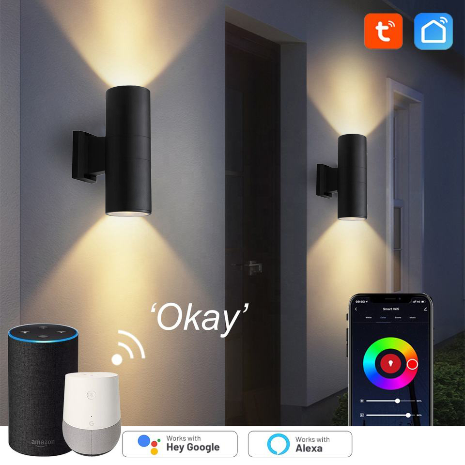 Tuya Smart Outdoor Wall Lights - Outdoor Lighting Up And Down recension och pris