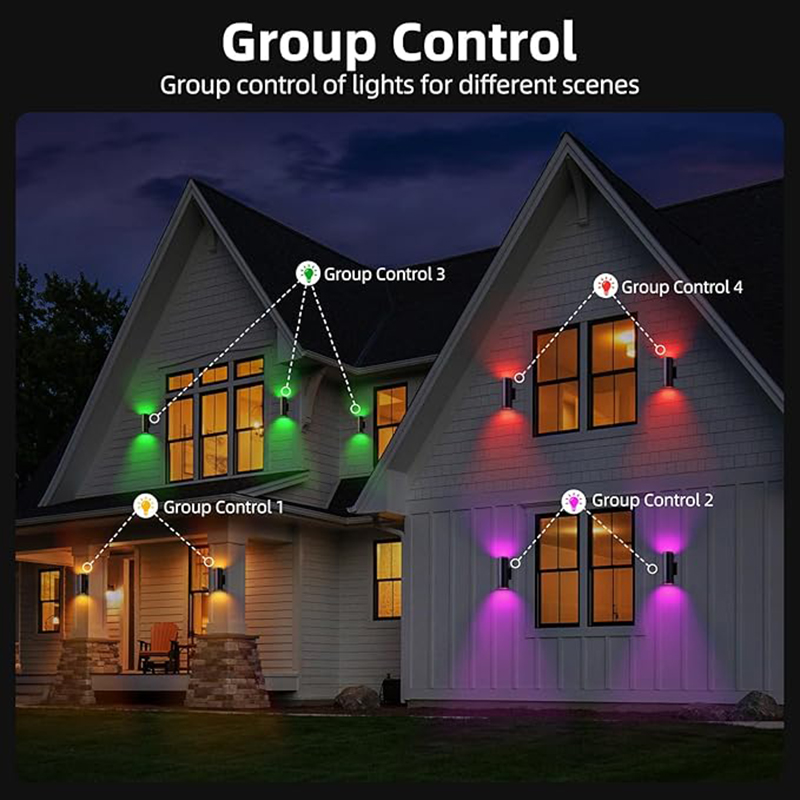 Tuya Smart Outdoor Wall Lights - Outdoor Lighting Up And Down recension och pris