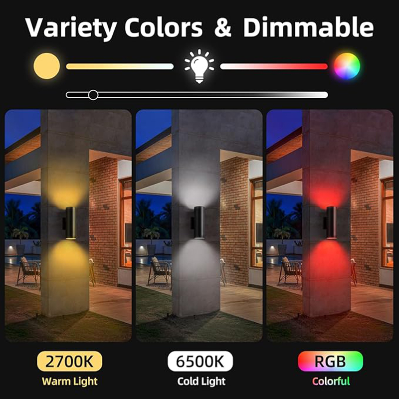 Tuya Smart Outdoor Wall Lights - Outdoor Lighting Up And Down recension och pris