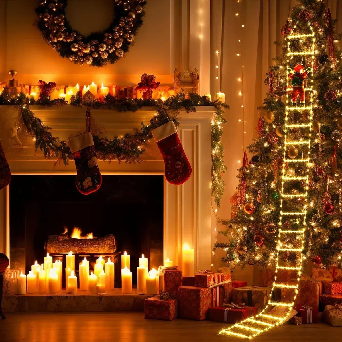 LED Ladder Light for Santa Cla - Outdoor Lighting Led Strip recension och pris