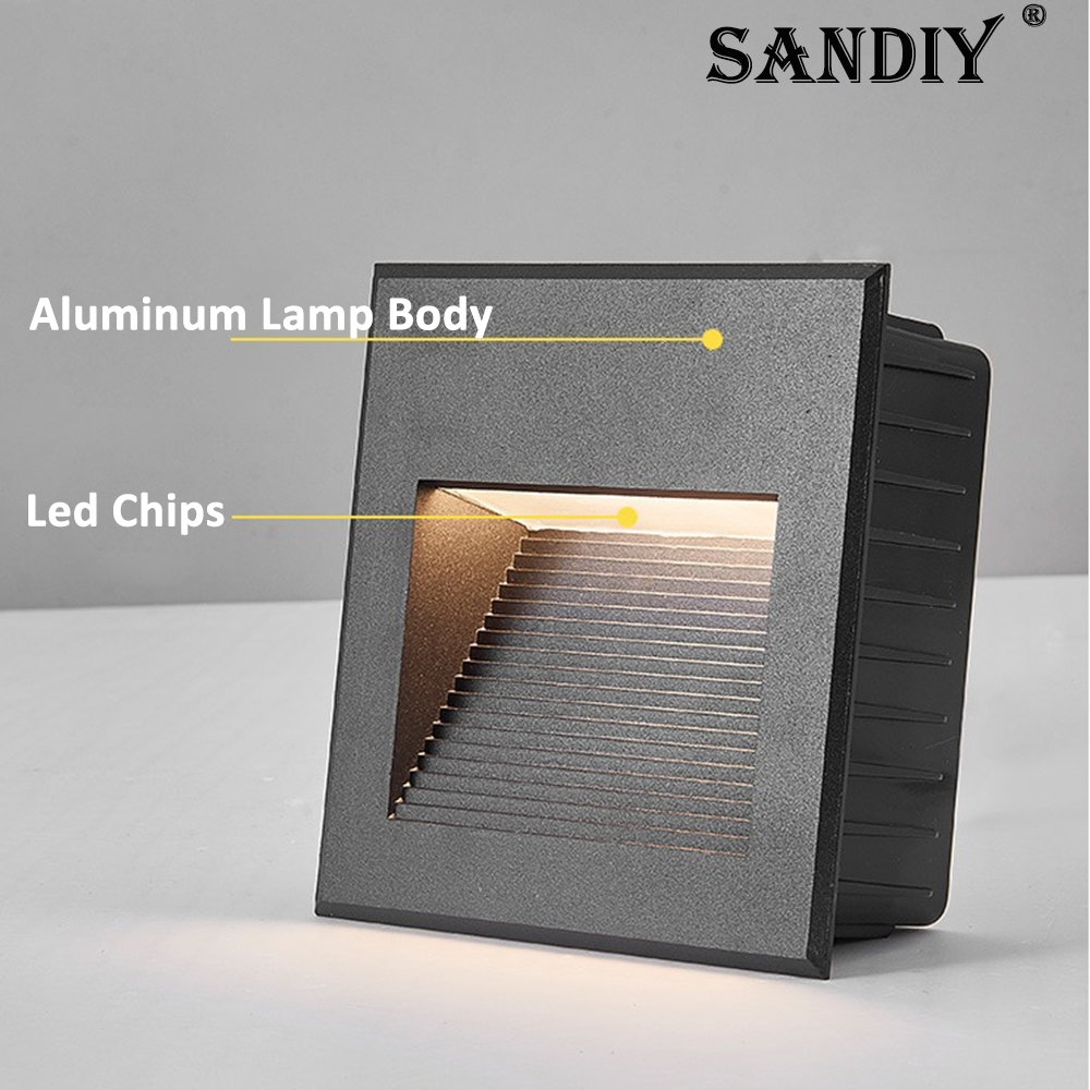 SANDIY Recessed Outdoor Wall S - Outdoor Lighting Up And Down recension och pris