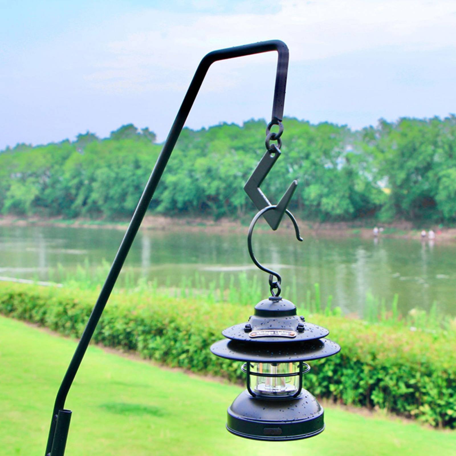 Camping Lantern Stand Detachab - Outdoor Lighting Pole recension och pris
