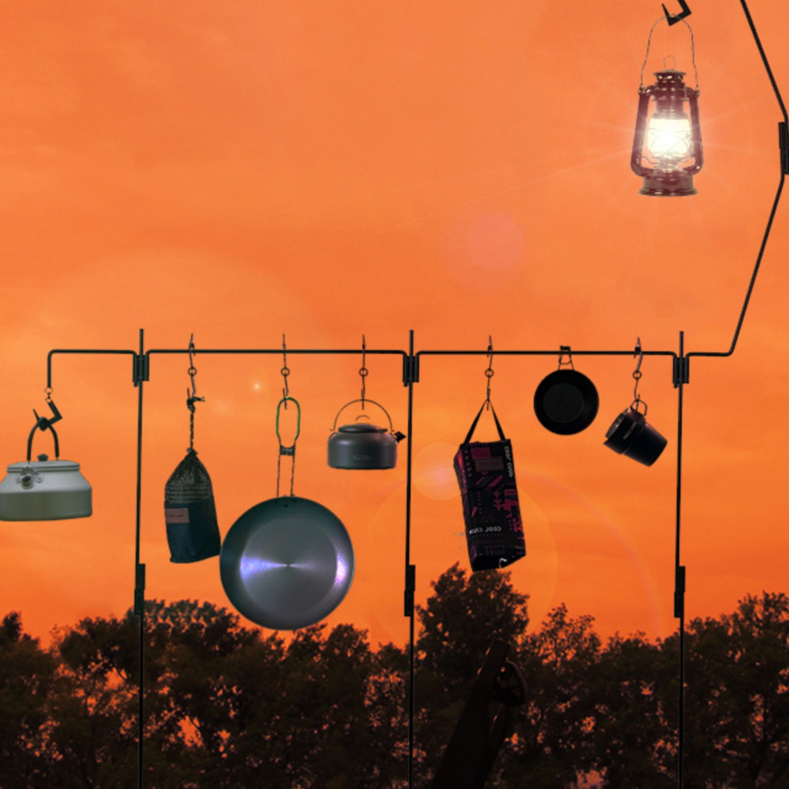 Camping Lantern Stand Detachab - Outdoor Lighting Pole recension och pris