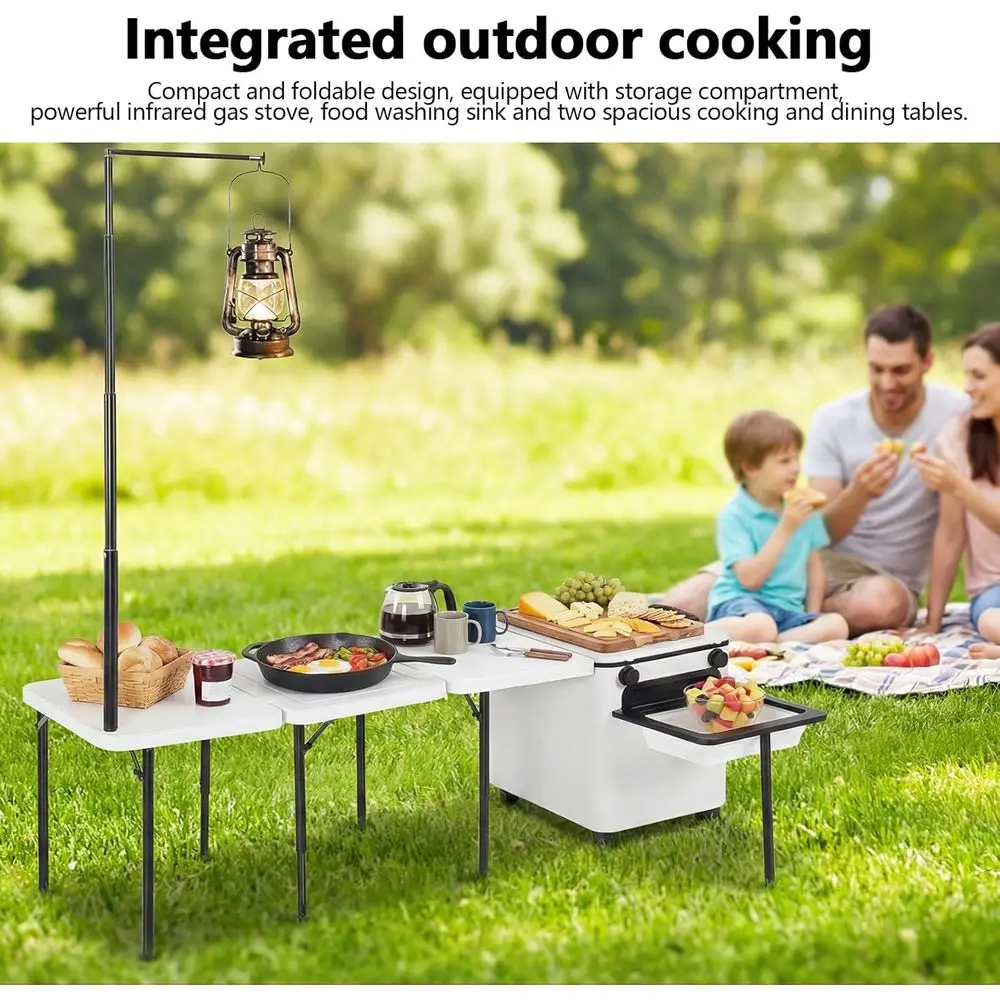 Portable Folding Camping Kitch - Outdoor Lighting Pole recension och pris