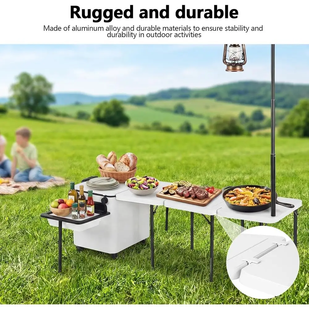 Portable Folding Camping Kitch - Outdoor Lighting Pole recension och pris