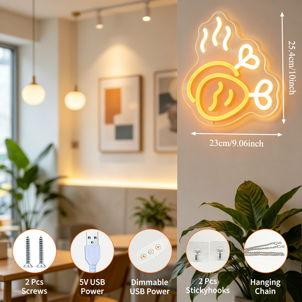 Roasted Chicken Drumstick Neon - Outdoor Lighting For Store recension och pris