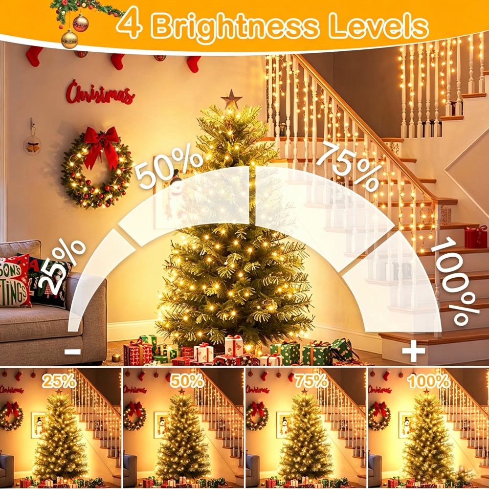 50M/100M LED String Lights Gre - Outdoor Lighting No Wiring recension och pris