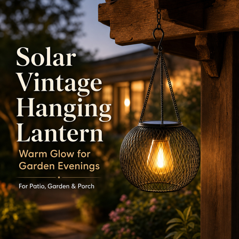 Solar Powered LED Hanging Floo - Outdoor Lighting Brands recension och pris
