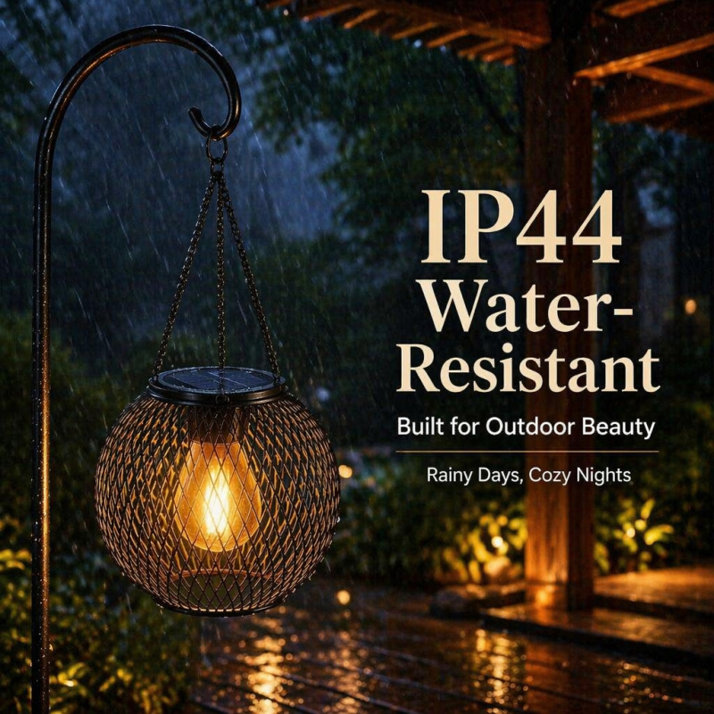Solar Powered LED Hanging Floo - Outdoor Lighting Brands recension och pris