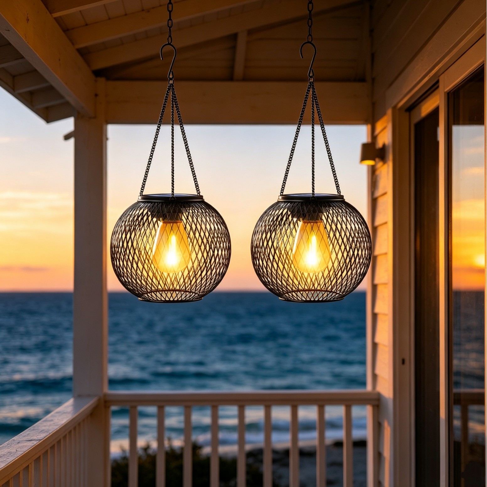 Solar Powered LED Hanging Floo - Outdoor Lighting Brands recension och pris