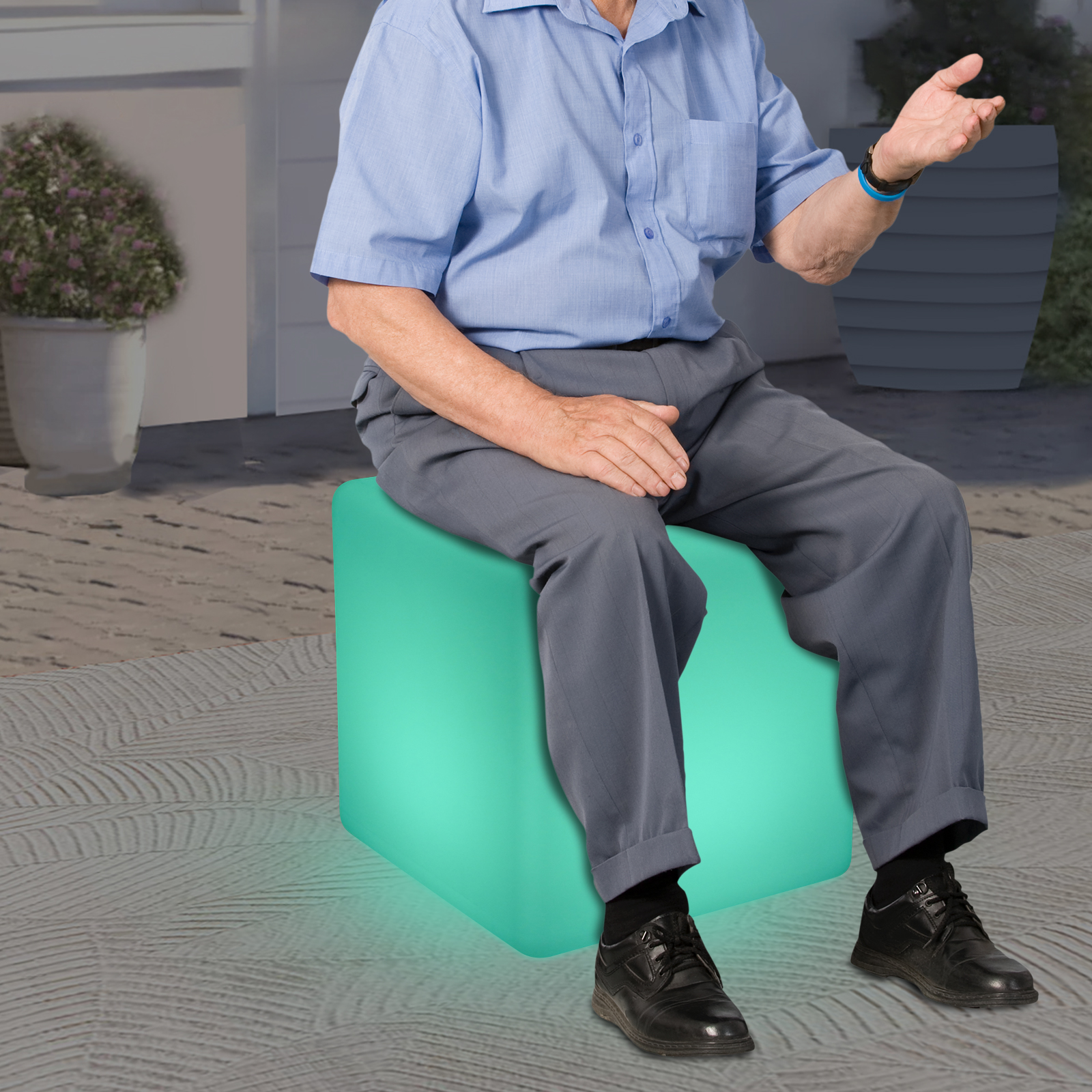 Cordless Square Cube Changing  - Color Changing Outdoor recension och pris