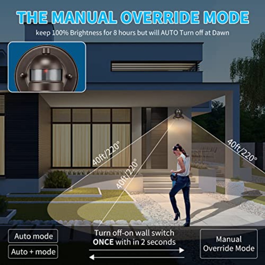 2 Pack Motion Sensor Outdoor L - Wall Lighting Outdoor recension och pris