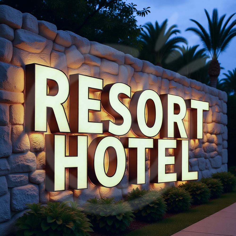 Custom Metal LED Letters Sign  - Outdoor Lighting For Store recension och pris